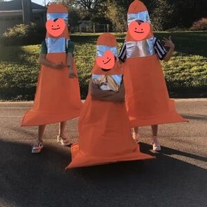 Orange Traffic Cone Costume Halloween Costume